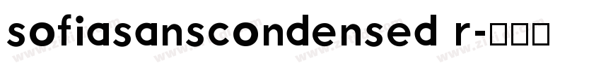 sofiasanscondensed r字体转换